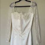 House Of CB  S D-DD‎ 'Perdi' Vintage Ivory Satin Maxi Dress NWOT Photo 15