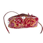 Vera Bradley Quilted "Raspberry Fizz" Crossbody Handbag Paisley Pink Photo 8