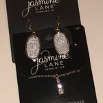 Jasmine  Lane Gold Tone Dainty Necklace and Silver Faux Druzy Earrings Photo 0