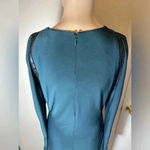 Lauren Ralph Lauren Ruched long sleeve Hunter green cocktail midi dress size 8 Photo 8