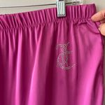 Juicy Couture Sz XL Hot Pink Satin Pajama Pants Joggers Lounge Pull On Photo 1