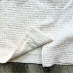 Carlisle  Collection Designer Wool Cream Pencil Skirt Woven Textured Off White 8 Photo 4