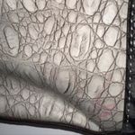 Guess Rhonda Croc Tote Bag Laptop Work Bag Ivory Gray And Mustard Photo 8