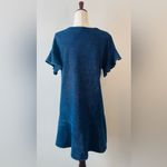 Anthropologie Saturday Sunday Odette Ruffle Sleeve Mini Dress Indigo Size XS Photo 5