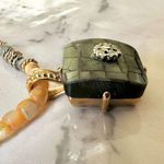 Liz Claiborne  vintage abalone pendant necklace Photo 9