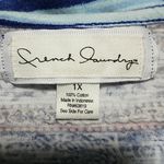 French Laundry  Blue, White, & Orange Tee Shirt (1X) Photo 2