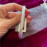 NWT Hammered Metal Hinge Bangle Bracelet Photo 5