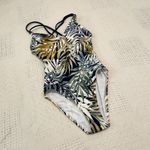 Hurley Criss cross back leaf print one piece swimsuit XS SW 5056 Photo 7