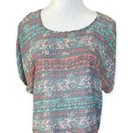 American Dream Womens  Cold Shoulder Flowy Top - Sz S Photo 0