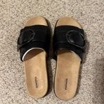 Sonoma  Black and Tan Slide Sandals Photo 2
