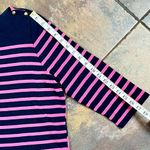 Ralph Lauren Lauren Pink Navy Stripe 3/4 Sleeve Top 2X Photo 4