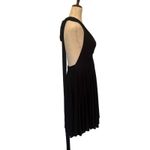 Elan Halter Dress OS Black Y2K Wide Sash Strap Boho Glam Festival Resort Elegant Photo 2