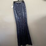 Dress the Population new nwt  blue sequin maxi skirt size extra small Photo 2
