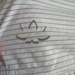 Beyond Yoga strappy low back Tank Top, M, White/Gray stripe Photo 3