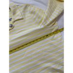 Talbots Sailor Beach Sweatshirt Top size 3x Yellow Striped Collar Button V-Neck Photo 3