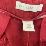 Cato  Women Pants 20W Rust Tapered Leg Twill Pockets‎ Comfy Casual Travel Office Photo 1