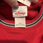Vintage 90s Disney Store Mickey Mouse Sweatshirt Red Small NWT USA Photo 5