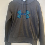Under Armour Storm Hoodie Womens M Semi Fitted Blue Logo Long Photo 0