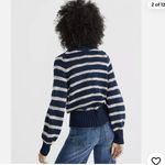 Madewell  Striped Metcalf Mockneck Wool Blend Knit Sweater Photo 1