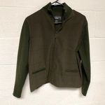 Norton Studio Zip Up Business Suit Jacket Green Size 12P Photo 0
