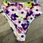 H&M  High Leg Floral Bandeau Swimsuit Size Medium NWOT Photo 2