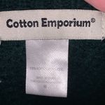 Cotton Emporium  vintage forest green long open cardigan sweater with pockets Photo 5