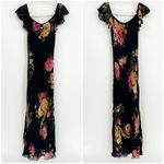 Dress Barn  Womens Y2k Vintage 90s Fairy Grunge Floral Chiffon Maxi Dress Size S Photo 1