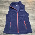 Columbia Women's Benton Springs Fleece Vest Size L Deep Purple Full Zip 0402 Photo 4