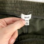 Aerie  Natural Olive Green Pull On Groove On Rib Velour Flare Loungewear Pants M Photo 5