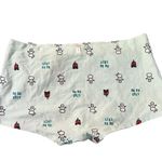 PINK - Victoria's Secret Victoria's Secret PINK Pale Green Snowman Campfire Low Rise BoyShorts Medium Photo 4
