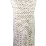 Sanctuary  Sleeveless Crochet Knit Dress Women's Size M Beige‎ Lined Boho Cotton Photo 0