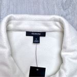 Alfani Women's White Fleece Bomber Jacket M Photo 1