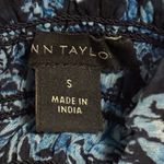 Ann Taylor Sheer Ruffle Short-Sleeve High-Neck Classic Art Smocked Top Small Photo 8