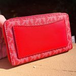 Michael Kors Jet Set MK Sangria Pink Logo Wallet | NWT Photo 2