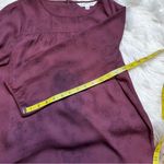 Downeast  3/4 Sleeve Maroon Floral Blouse. Size Small. EUC Photo 9