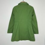 BB Dakota Vintage Y2K Pea Coat Sz S Green Cotton Blend Trench Coat Twee Preppy Photo 5