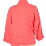 Chico's Chico’s Draped Front Linen Jacket Calliandra Pink NWT Vanity Size 2(US Large/12) Photo 3