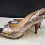 Cole Haan Women's Gold Leather Shoes/ Heeled 4" Sandals Size 8 SKU 5428 Photo 1