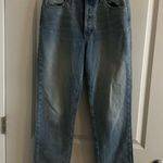 Revice Denim  Light Wash High Rise Button Fly Straight Leg Photo 1