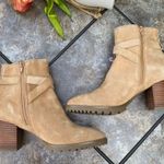 Blondo Tan Suede Tamzin Waterproof Heeled Ankle Bootie neubuck leather Photo 7