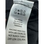 Happily Grey Pants Women Sz Medium Black Thermal Lounge Elastic Stretch Waist Photo 6