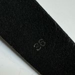 Vintage Cowboy Decor Lonestar Leather Belt with Rhinestone Buckle sz 36 Studded Black Photo 5