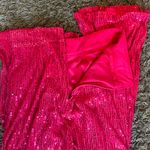 Nasty Gal Pink Sequin Flair Pants Photo 4
