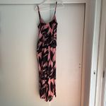 Ted Baker  Diantha pink Black Sour Cherry Palm-Printed Jumpsuit NWT 4 US 10 Photo 7