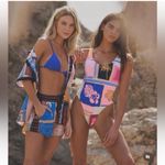 Maaji NWT  Paradise Postals Claire Low Back One Piece Swimsuit Reversible Photo 7