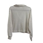 Colsie Cream Multicolor Collared Lounge Sweatshirt Photo 3