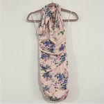 ZARA pink floral print dress mini halter tied collar BLOGGERS FAVORITE!! NEW Photo 10