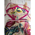 PatBo Flora Halterneck Summer Beach Midi Dress Size Medium White Photo 12