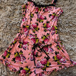 Betsey Johnson Rare Sold Out  pink floral romper sz m Photo 0