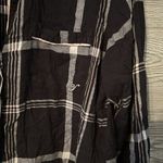 Victoria's Secret Pajama Dress plaid flannel black white pink medium Photo 3